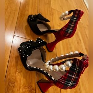 Betsey Johnson Pearl Strap Heels – Size 7.5
Gently used, worn once only!